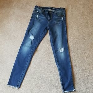 Articles of Society Sarah Skinny raw hem jeans 28